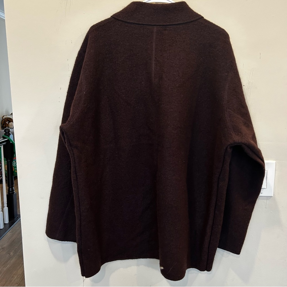 NWT DIALOGUE Brown 100% Wool Winter Warm Sweater Cardigan
Long Sleeve. Size 2X - Picture 5 of 7